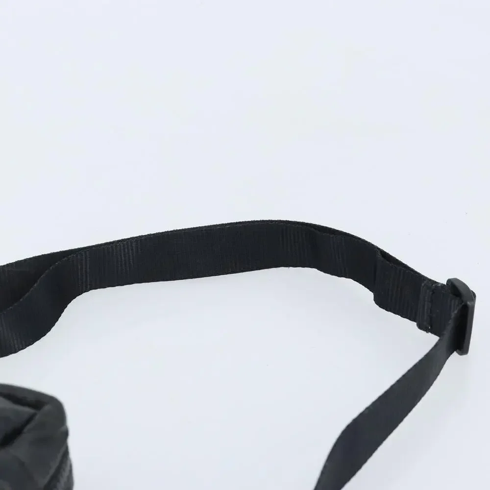 Chanel Coated Canvas Shoulder Bag Black